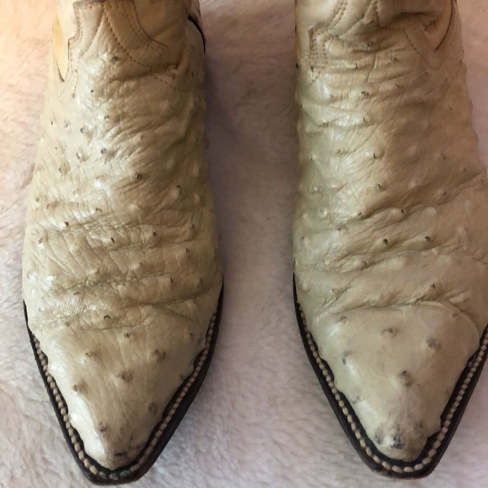 Botas Diligencia Western Ostrich Boots. P1363 Gem